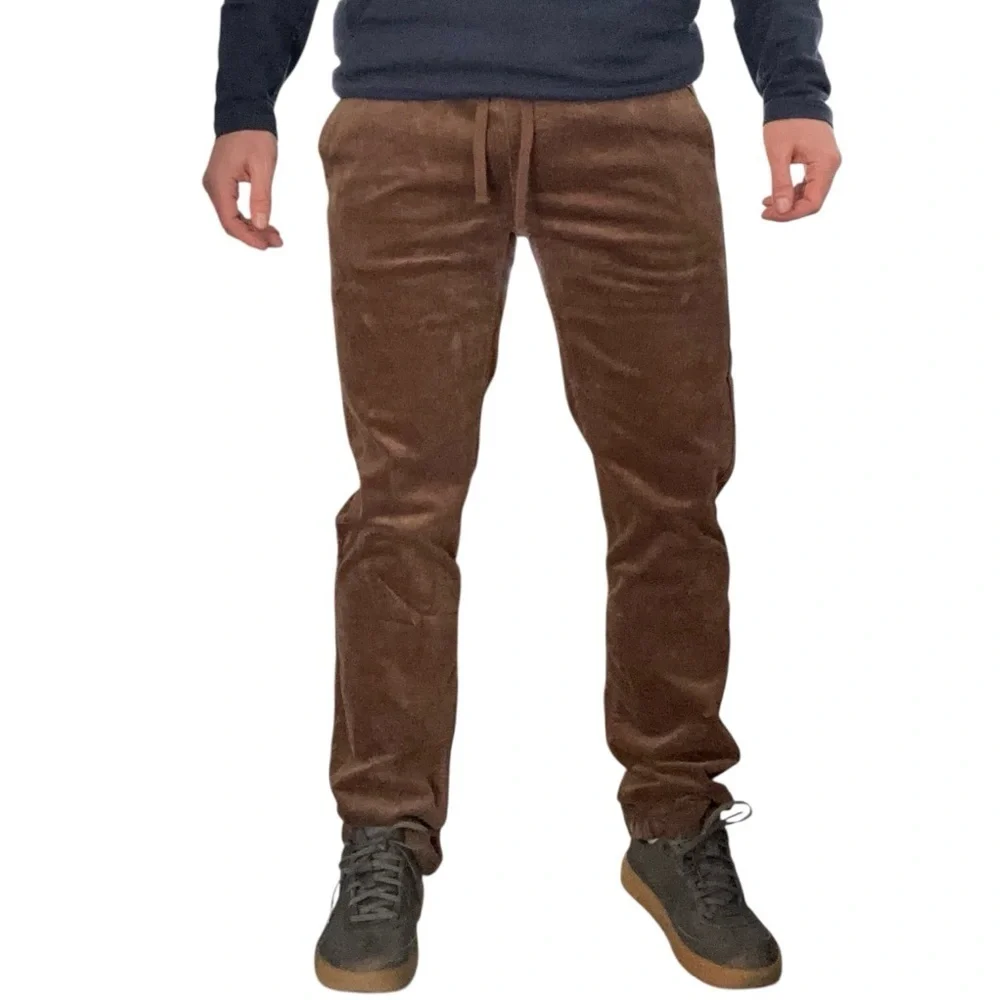Katin Men’s Pipeline Corduroy Pant Size Small Slim Straight Brown New